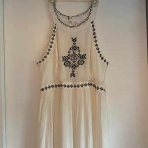 Rip Curl Long Off White/Cream Halter Maxi Dress